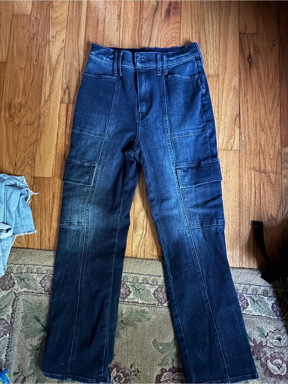 Express Women’s High Rise 90s Slim Dark Wash Jeans - 4S